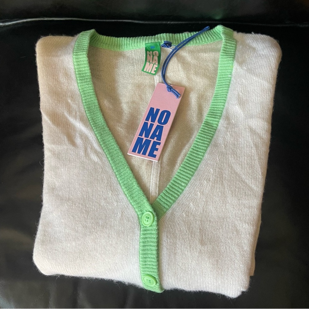 BRAND NEW NWT NoName Audrey 100% Cashmere Cardigan sweater small